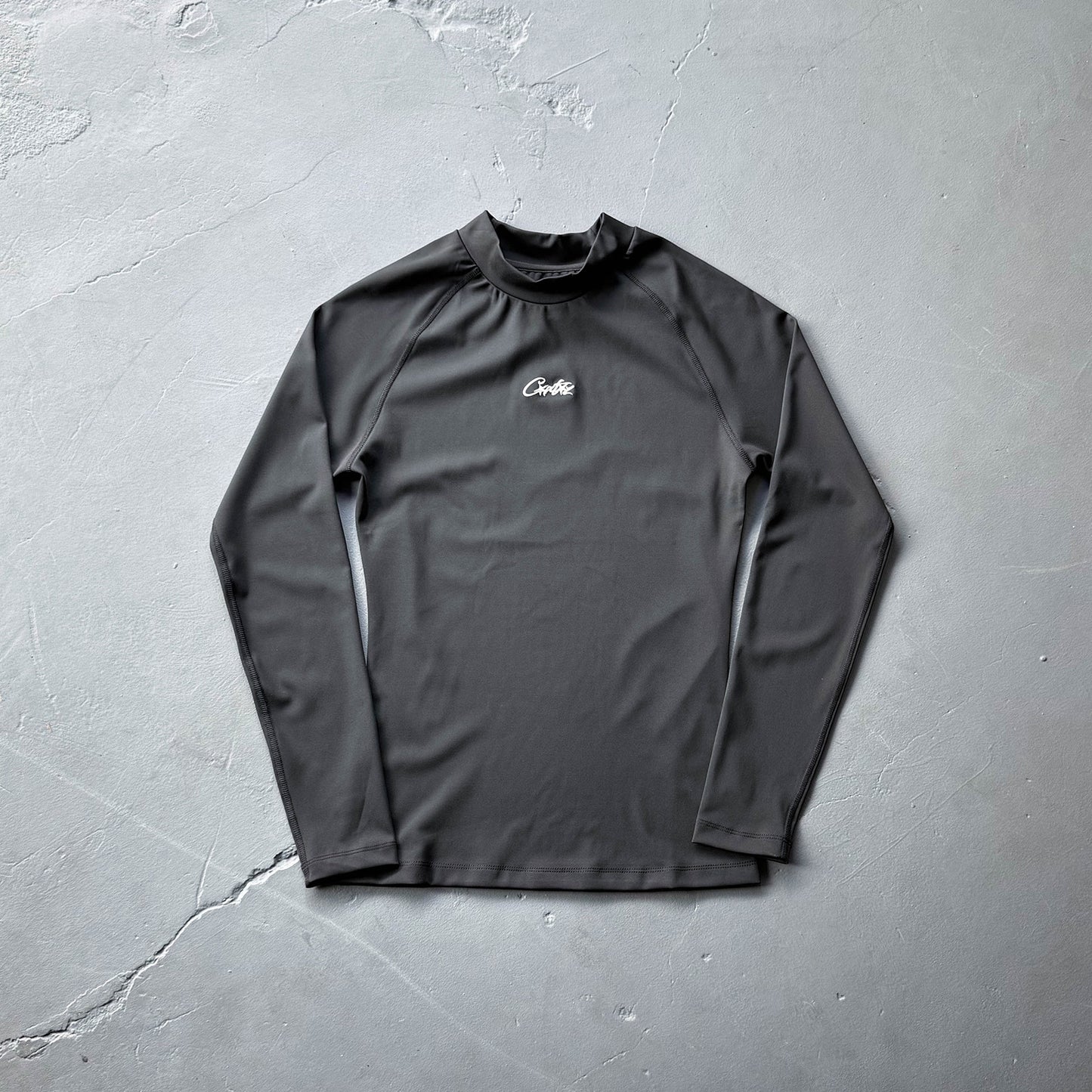 Embroidered Letter Compression Fitness Shirt
