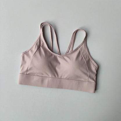 Women Sports Bra Top Push up Fitness Fixed with Pad Yoga Bra Underwear Sport Tops Activities Bras Running Vest Gym Wear