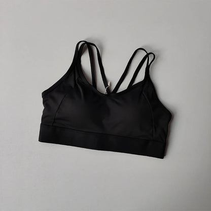 Women Sports Bra Top Push up Fitness Fixed with Pad Yoga Bra Underwear Sport Tops Activities Bras Running Vest Gym Wear