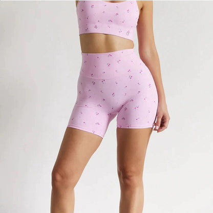 Womens Printed Yoga Set with Chest Support