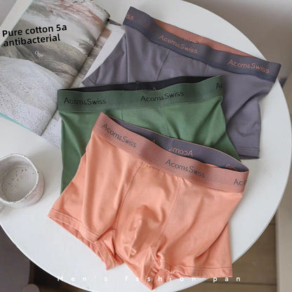 Cotton Men's Underwear with Antibacterial Graphene Lining