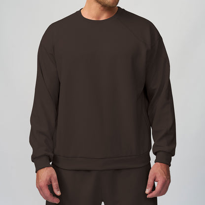 Men's round-neck sports hoodie